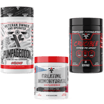 Load image into Gallery viewer, Frontline Formulations Hi Stim Preworkout Stack with Creatine Monohydrate Crucible is quickly becoming the HOTTEST preworkout on the market because of it's clinically dosed ingredients and perfected formula. Insane energy from 500mg of potent time-release
