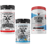Load image into Gallery viewer, Frontline Formulations Gauntlet Pumpageddon Creatine Chaos Stack Pumpageddon Strap in! This concoction is for people that chase only the most ridiculous pumps! With a jaw dropping 7,000mg of L-Citruline Malate and key ingredients like nitrosigine, beta al