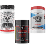 Load image into Gallery viewer, Frontline Formulations Hi Stim Preworkout Stack With Creatine Chaos Pumpageddon Strap in! This concoction is for people that chase only the most ridiculous pumps! With a jaw dropping 7,000mg of L-Citruline Malate and key ingredients like nitrosigine, beta