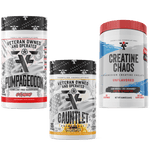 Load image into Gallery viewer, Frontline Formulations Gauntlet Pumpageddon Creatine Chaos Stack Pumpageddon Strap in! This concoction is for people that chase only the most ridiculous pumps! With a jaw dropping 7,000mg of L-Citruline Malate and key ingredients like nitrosigine, beta al