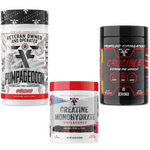 Load image into Gallery viewer, Frontline Formulations Hi Stim Preworkout Stack with Creatine Monohydrate Crucible is quickly becoming the HOTTEST preworkout on the market because of it's clinically dosed ingredients and perfected formula. Insane energy from 500mg of potent time-release