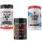 Load image into Gallery viewer, Frontline Formulations Hi Stim Preworkout Stack With Creatine Chaos Pumpageddon Strap in! This concoction is for people that chase only the most ridiculous pumps! With a jaw dropping 7,000mg of L-Citruline Malate and key ingredients like nitrosigine, beta