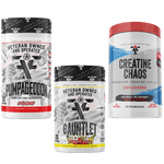 Load image into Gallery viewer, Frontline Formulations Gauntlet Pumpageddon Creatine Chaos Stack Pumpageddon Strap in! This concoction is for people that chase only the most ridiculous pumps! With a jaw dropping 7,000mg of L-Citruline Malate and key ingredients like nitrosigine, beta al