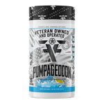 Load image into Gallery viewer, Frontline Formulations Pumpageddon Strap in! This concoction is for people that chase only the most ridiculous pumps! With a jaw dropping 7,000mg of L-Citruline Malate and key ingredients like nitrosigine, beta alanine and S7, this caffeine-free preworkou