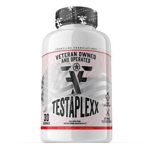 Frontline Formulations Testaplexx (PCT) Look and feel like a man! The king of blends of ingredients for men's health. There isn't an avenue that Testaplexx hasn't covered! Increasing testosterone isn't easy but when prostate, cholesterol, liver, kidney, c