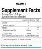 Load image into Gallery viewer, CLA ONE NATURAL TONING AGENT Conjugated Linoleic Acid (CLA) is a natural and stimulant-free weigh-loss aide. CLAOne can reduce stored body fat, increase lean muscle mass, improve health, support metabolism and heart health. BENEFITS CLA ACTIVE BLEND CLAOn