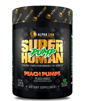 Alpha Lion - Super Human Pump ALL OF THE PERFORMANCE. NONE OF THE STIMULANTS. A stim-free pump and performance pre-workout designed to maximize vascularity, strength and power output. Perfect for anyone sensitive to stimulants, night owl athletes, or anyo