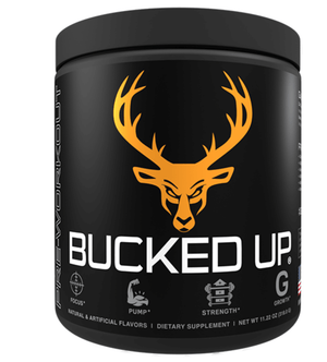 Bucked Up Pre-Workout Flagship Formula Pre-Workout. Energy. Endurance. Focus. Pump.BUCKED UP® was developed with two purposes in mind. To take your workouts to the next level -- check. And be the best possible pre workout on the market -- also check. We d