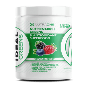 Ideal Greens DESCRIPTION NUTRIENT-RICH GREENS & ANTIOXIDANT SUPERFOOD Ideal Greens is a comprehensive blend of organic greens, fruits, essential fatty acids, plus probiotics for convenient, daily wellness and nutritional support. BENEFITS NO ARTIFICIAL FL