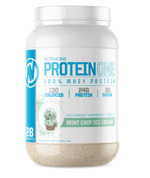 Load image into Gallery viewer, Protein One LOW SUGAR We know protein doesn't need to have a lot sugar to be delicious. All of our proteins have 2 grams of sugar or less per serving. NON-GMO We never compromise on quality. You will not find any genetically modified organisms in our prod