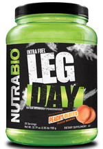 Load image into Gallery viewer, Nutrabio - Intra Fuel - Leg Day If you spend your gym time texting on the squat rack, Leg Day isn't for you. If the highlight of your workout was bragging about shorting Game Stop, take a pass. But if the clanging of iron and grunting of all-out effort is