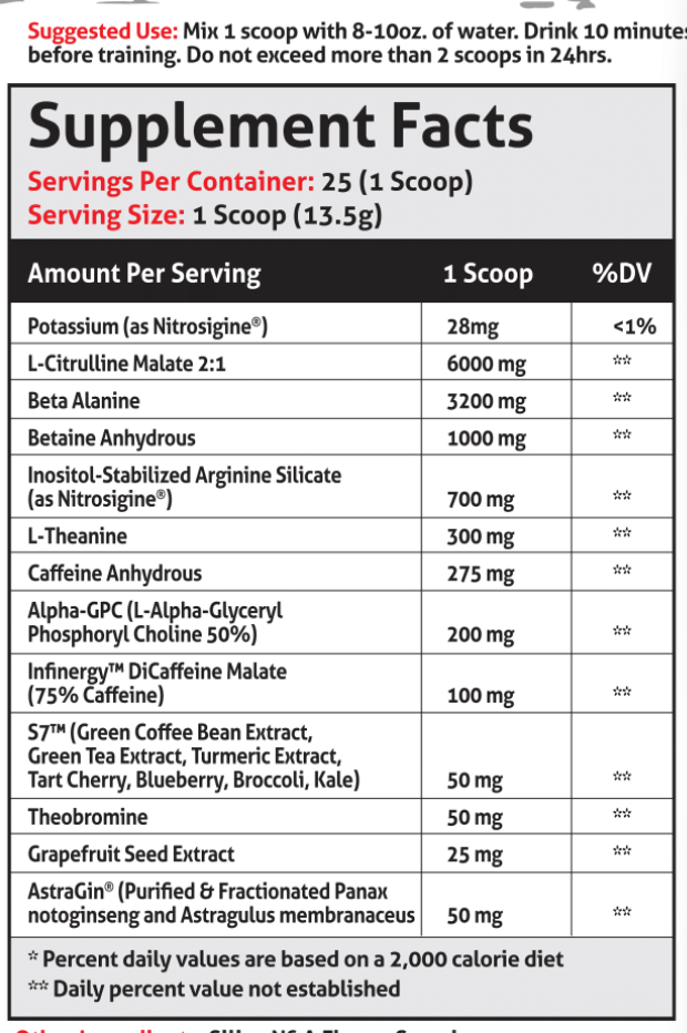 Frontline Formulations Gauntlet Pumpageddon Creatine Chaos Stack Pumpageddon Strap in! This concoction is for people that chase only the most ridiculous pumps! With a jaw dropping 7,000mg of L-Citruline Malate and key ingredients like nitrosigine, beta al