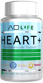 Load image into Gallery viewer, ADLife Heart + HEART+ MAY IMPROVE HEART HEALTH & CIRCULATION AND SUPPORTS NORMAL FUNCTION ALONGSIDE ANTIOXIDANT ACTIVITY. A comprehensive blend of heart-promoting ingredients, Heart+ ensures this vital organs functions at maximum health.A powerhouse formu