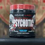 Load image into Gallery viewer, Insane Labs - Psychotic Pre Workout Insane Labz Psychotic Ingredients Supplement Facts Serving Size: 1 Scoop Servings Per Container: 35 Psychotic Blend 4459mg Beta Alanine, Creatine Monohydrate, Caffeine Anhydrous, AMPiberry (Juniperus Communis)(berry), H