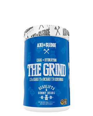 Axe & Sledge - THE GRIND // EAAS, BCAAS, & HYDRATION EAAS, BCAAS, & HYDRATION AMINO ACIDS ARE THE BUILDING BLOCKS OF PROTEIN AND ARE ESSENTIAL FOR HEALTH, RECOVERY, AND PERFORMANCE. THERE ARE APPROXIMATELY 20 AMINO ACIDS THAT HAVE BEEN IDENTIFIED, BUT ONL