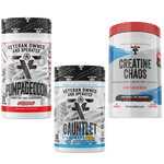 Load image into Gallery viewer, Frontline Formulations Gauntlet Pumpageddon Creatine Chaos Stack Pumpageddon Strap in! This concoction is for people that chase only the most ridiculous pumps! With a jaw dropping 7,000mg of L-Citruline Malate and key ingredients like nitrosigine, beta al
