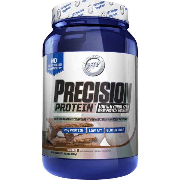 Hi-Tech Precision Protein 2lb 100% Hydrolyzed Whey Protein! 25 grams of Ultra-Premium Protein per serving! Only 2 grams of Fat and 2 grams of Carbs per serving! Gluten Free Hi-Tech Pharmaceuticals are proud to announce the latest breakthrough in Whey Prot