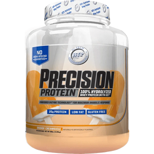 Hi-Tech Precision Protein 5lb 100% Hydrolyzed Whey Protein! 25 grams of Ultra-Premium Protein per serving! Only 2 grams of Fat and 2 grams of Carbs per serving! Gluten Free Hi-Tech Pharmaceuticals are proud to announce the latest breakthrough in Whey Prot