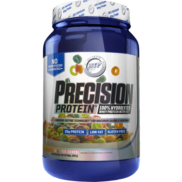 Hi-Tech Precision Protein 2lb 100% Hydrolyzed Whey Protein! 25 grams of Ultra-Premium Protein per serving! Only 2 grams of Fat and 2 grams of Carbs per serving! Gluten Free Hi-Tech Pharmaceuticals are proud to announce the latest breakthrough in Whey Prot