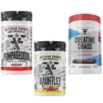 Load image into Gallery viewer, Frontline Formulations Gauntlet Pumpageddon Creatine Chaos Stack Pumpageddon Strap in! This concoction is for people that chase only the most ridiculous pumps! With a jaw dropping 7,000mg of L-Citruline Malate and key ingredients like nitrosigine, beta al
