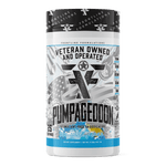 Load image into Gallery viewer, Frontline Formulations Pumpageddon Strap in! This concoction is for people that chase only the most ridiculous pumps! With a jaw dropping 7,000mg of L-Citruline Malate and key ingredients like nitrosigine, beta alanine and S7, this caffeine-free preworkou
