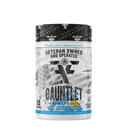Front Line Formulations Gauntlet Gauntlet is quickly becoming one of the most sought after mid stim pres on the market! -boasting 275mg of caffeine combined with 50mg of astragin for almost instant absorption!-300mg of L-Theanine to prevent jitters and el