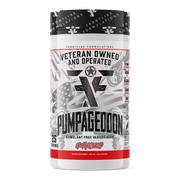 Frontline Formulations Pumpageddon Strap in! This concoction is for people that chase only the most ridiculous pumps! With a jaw dropping 7,000mg of L-Citruline Malate and key ingredients like nitrosigine, beta alanine and S7, this caffeine-free preworkou