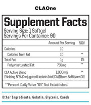 CLA ONE NATURAL TONING AGENT Conjugated Linoleic Acid (CLA) is a natural and stimulant-free weigh-loss aide. CLAOne can reduce stored body fat, increase lean muscle mass, improve health, support metabolism and heart health. BENEFITS CLA ACTIVE BLEND CLAOn