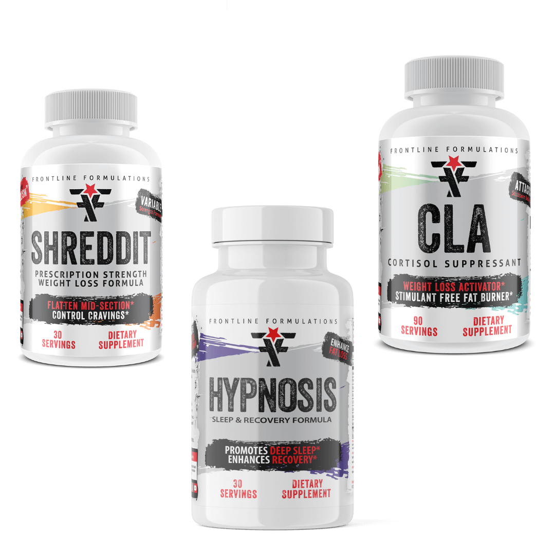 Frontline AM/PM Weight Loss Stack Shreddit The magical little pill! Though it may be little, it IS mighty! This is only for the most aggressive of weight loss goals. Body fat doesn't stand a chance once this formula reaches saturation point. Expect the sw