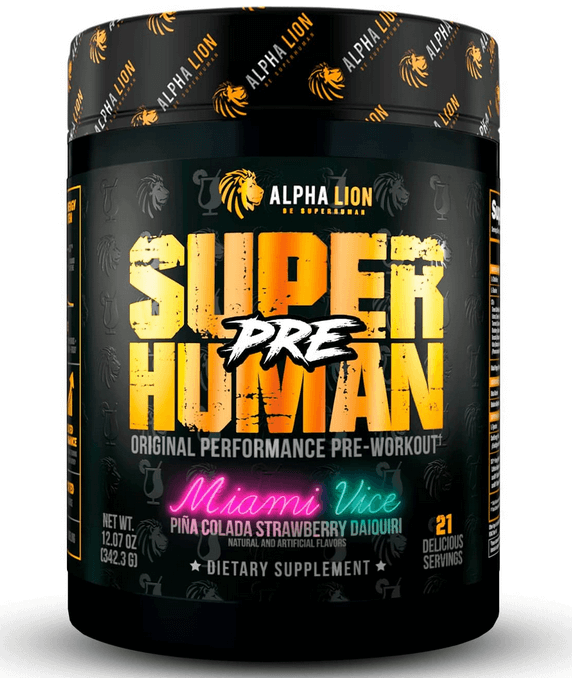 Alpha Lion - Super Human Pre-Workout If you're looking for a pre-workout to help you perform at your peak ability, look no further than SUPERHUMAN by Alpha Lion! SUPERHUMAN is a revolutionary pre-workout that is max-dosed with clinically studied and prove