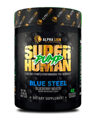 Alpha Lion - Super Human Pump ALL OF THE PERFORMANCE. NONE OF THE STIMULANTS. A stim-free pump and performance pre-workout designed to maximize vascularity, strength and power output. Perfect for anyone sensitive to stimulants, night owl athletes, or anyo