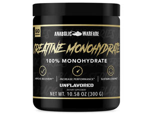 Anabolic Warfare Creatine Monohydrate Advanced Creatine Formula.* There's a reason most athletes have creatine in their stack. This supplement pushes your muscles to the limit allowing you to train at peak performance and grow them like never before.* Ben