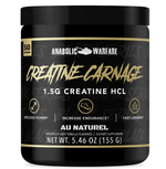 Load image into Gallery viewer, Anabolic Warfare Creatine Carnage Explosive Power* Increase Endurance* Fast Loading* Benefits: Creatine HCL is fast-absorbing in the body and mixes well with your favorite beverage.* Promotes optimal strength and power during workouts, so you never miss a
