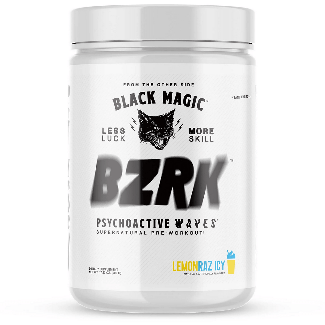 Black Magic - BZRK High Potency Pre-Workout VOODOO your little sisters under-dosed unicorn / clown pre-workout NOW! Black Magic Supply brings you a super premium pre-workout from the other side... Tunnel vision and off the wall energy! BZRK™ supreme pre-w