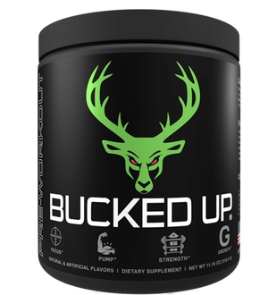 Bucked Up Pre-Workout Flagship Formula Pre-Workout. Energy. Endurance. Focus. Pump.BUCKED UP® was developed with two purposes in mind. To take your workouts to the next level -- check. And be the best possible pre workout on the market -- also check. We d