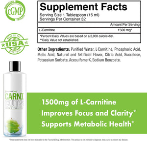 CarniCuts LIQUID L-CARNITINE Carnicuts contains L-Carnitine, one of the best natural, stimulant-free, fat mobilizing products on the market today. BENEFITS INCREASE ENERGY The unique powers of L-Carnitine allow your body to more effectively use fat for en