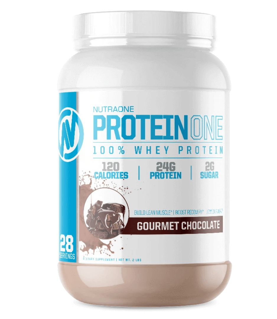 Protein One LOW SUGAR We know protein doesn't need to have a lot sugar to be delicious. All of our proteins have 2 grams of sugar or less per serving. NON-GMO We never compromise on quality. You will not find any genetically modified organisms in our prod