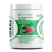 Ideal Greens DESCRIPTION NUTRIENT-RICH GREENS & ANTIOXIDANT SUPERFOOD Ideal Greens is a comprehensive blend of organic greens, fruits, essential fatty acids, plus probiotics for convenient, daily wellness and nutritional support. BENEFITS NO ARTIFICIAL FL