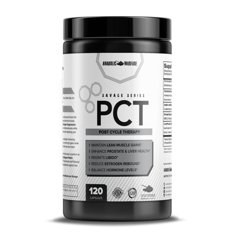 Post Cycle Therapy (PCT) DETAILS: All-in-one post cycle therapy formula that reignites and balances natural hormone levels. Testosterone Boosting Matrix and Estrogen Suppression Blend restores normal levels of estrogen and testosterone while maintaining y