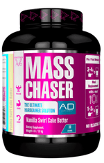 Load image into Gallery viewer, Project AD Mass Chaser - Muscle Gainer - Vanilla Swirl Getting swole isn’t rocket science. You progressively lift heavier sh*t and increase the amount of calories you consume to fuel growth. The first part comes naturally to most with the right attitude.
