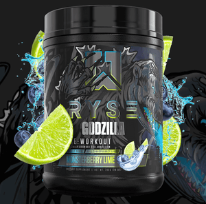 RYSE Godzilla Pre-Workout Signature Series Godzilla Pre-Workout PUMP. ENERGY. STRENGTH. FOCUS. There can only be ONE King and the King of Pre-workouts has arrived. The officially licensed Noel Deyzel X Godzilla® Pre-Workout is an absolute monster. Packing