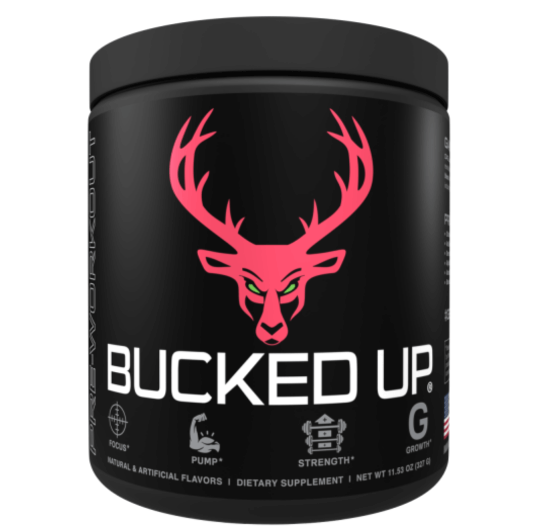 Bucked Up Pre-Workout Flagship Formula Pre-Workout. Energy. Endurance. Focus. Pump.BUCKED UP® was developed with two purposes in mind. To take your workouts to the next level -- check. And be the best possible pre workout on the market -- also check. We d