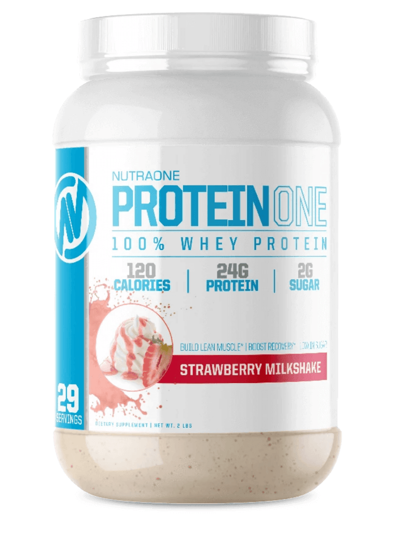 Protein One LOW SUGAR We know protein doesn't need to have a lot sugar to be delicious. All of our proteins have 2 grams of sugar or less per serving. NON-GMO We never compromise on quality. You will not find any genetically modified organisms in our prod