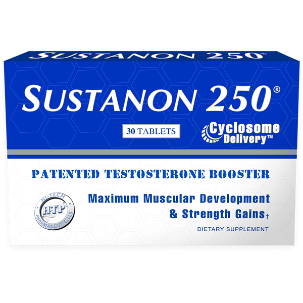 Sustanon 250 Testosterone Booster - Hi-Tech Pharmaceuticals Sustanon 250 Hi-Tech Pharmaceuticals brings back their legendary prohormone & testosterone booster Sustanon 250 with a new & improved formula! Containing four different 4-andro agents and an epi