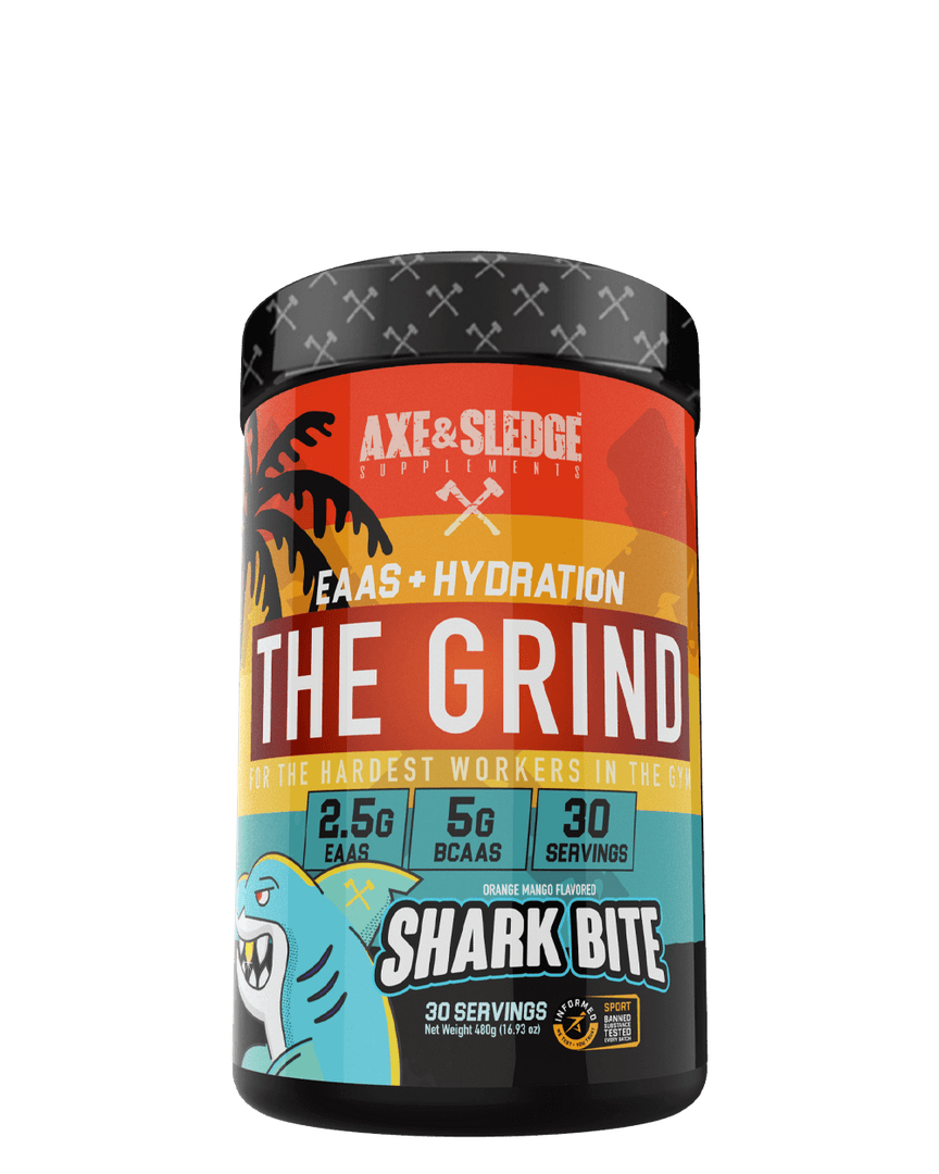 Axe & Sledge - THE GRIND // EAAS, BCAAS, & HYDRATION EAAS, BCAAS, & HYDRATION AMINO ACIDS ARE THE BUILDING BLOCKS OF PROTEIN AND ARE ESSENTIAL FOR HEALTH, RECOVERY, AND PERFORMANCE. THERE ARE APPROXIMATELY 20 AMINO ACIDS THAT HAVE BEEN IDENTIFIED, BUT ONL