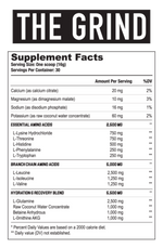 Load image into Gallery viewer, Axe &amp; Sledge - THE GRIND // EAAS, BCAAS, &amp; HYDRATION EAAS, BCAAS, &amp; HYDRATION AMINO ACIDS ARE THE BUILDING BLOCKS OF PROTEIN AND ARE ESSENTIAL FOR HEALTH, RECOVERY, AND PERFORMANCE. THERE ARE APPROXIMATELY 20 AMINO ACIDS THAT HAVE BEEN IDENTIFIED, BUT ONL
