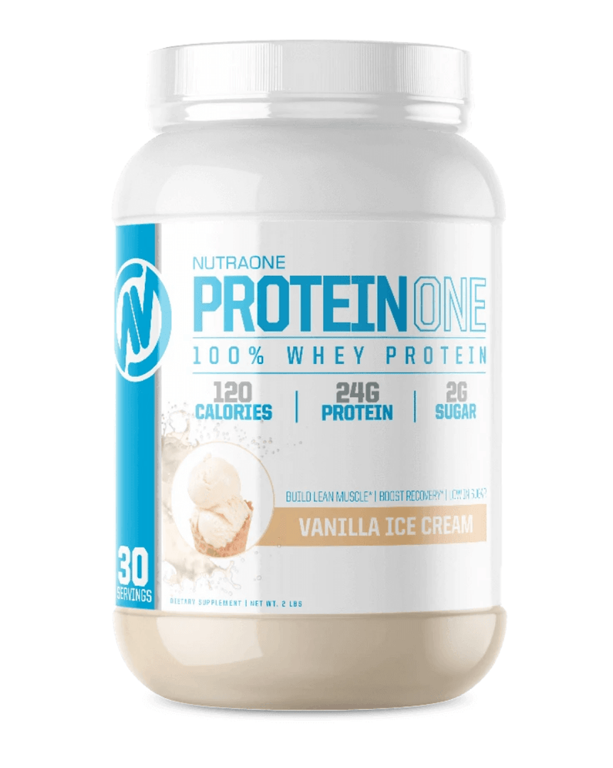 Protein One LOW SUGAR We know protein doesn't need to have a lot sugar to be delicious. All of our proteins have 2 grams of sugar or less per serving. NON-GMO We never compromise on quality. You will not find any genetically modified organisms in our prod