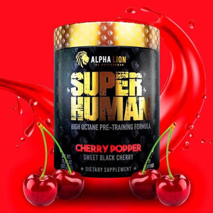 Super Human - Cherry Popper Increases Strength & Endurance† Primes Muscles for Growth† Laser-Like Focus† Powerful, Clean Energy Without Crash† Double Patented Nutrient Absorption Matrix† New 2020 Updated Formula