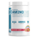 Load image into Gallery viewer, AminoOne DESCRIPTION BRANCHED-CHAIN AMINO ACIDS AminoOne is our stimulant free Branched-Chained Amino Acids (BCAA) formula and the essential building blocks for lean muscle. AminoOne can increase protein synthesis, prevent muscle breakdown, reduce sorenes
