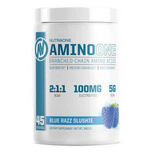 AminoOne DESCRIPTION BRANCHED-CHAIN AMINO ACIDS AminoOne is our stimulant free Branched-Chained Amino Acids (BCAA) formula and the essential building blocks for lean muscle. AminoOne can increase protein synthesis, prevent muscle breakdown, reduce sorenes
